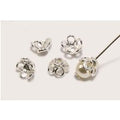 Perlenkappen aus 925 SILBER, Ø 6/8 mm - Echt