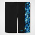 Speedo Jammer Garcon A Imprime Noir Bleu - 13-14