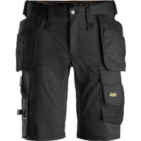 Snickers 6141 Mens Allround Work Stretch Slim Fit Holster Pockets Shorts Black 35"
