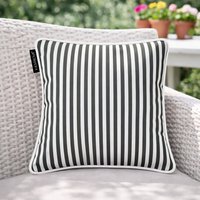 Cuscino arredo idrorepellente 30x30 cm righe grigio