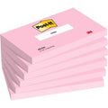 Memoblok Post-it 655 76x127mm gelijnd roze 6 stuks