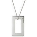 3.4g Polished & Brushed Sterling Silver Necklace