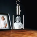2D Memory Crystal™ - Keychain - Rectangle-Medium