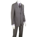 Vittorio St Angelo Men's 3-Piece Classic Suit - Modern Fit with Tailored Design