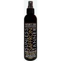 Organic Sunless Tanner-Provides a natural looking tan and makes your skin healthier by feeding your skin powerful extracts of mushroom Vitamin D, saffron and tumeric