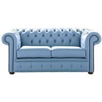 Chesterfield 2 Seater Shelly Haze Leather Sofa Settee