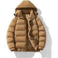 Men's Clothing Thickened cotton coat men's light cotton coat loose hooded warm cotton coat