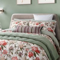 Bedeck of Belfast Elswyth Kingsize Duvet Cover Set, Olive & Mulberry