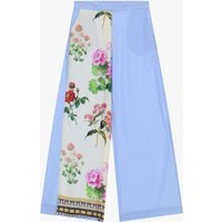 Pantaloni palazzo stampa floreale e righe