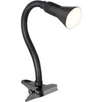 Searchlight 4122BK Clip on Desk Lamp in Black with Table Clamp