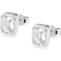 Emerald Cut Stud Earrings