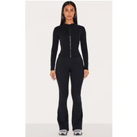 Petite Black Contour Sculpt Foldover Pants