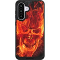 Samsung Galaxy A56 5G Handy NIVOpure black Handyhülle Hülle NIVOpure Case Schwarz Skull Totenkopf Fire