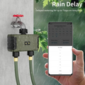 Smart WiFi Sprinkler Timer – 2-Zone Dual Outlet, Voice Control, Rain Delay & Custom Schedules