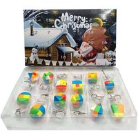 Kids Toy Advent Calendar - Xmas Brain Teaser Puzzles Gift Box, 24 Surprises | Wowcher