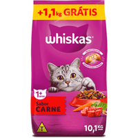Ração Whiskas Gatos Adultos Carne