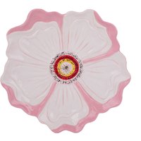 Piattino fiore rosa 20 cm terracotta Florafruit