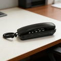 Corded Phone Desktop Landline Phone Wall Mountable Landline Phone Sound Transmission for Home Office Hotel Use F19E