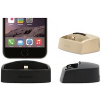 Mophie Lightning Desktop Charging Dock - Fast Charge, Case-Friendly Stand for iPhone 5/6/7 (Black or Gold) | Wowcher