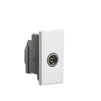 KnightsBridge Screened TV Outlet 25 x 50mm - White