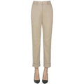 Cigarette cotton trousers