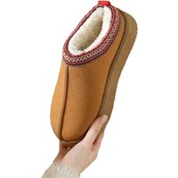Black Women's Suede Fur-Lined Platform Winter Boots - Waterproof, Non-Slip, Casual | Wowcher