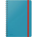 Notitieboek Leitz Cosy B5 160blz 100gr spiraal lijn blauw
