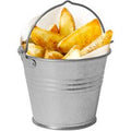 Genware Galvanised Steel Serving Buckets 8.5cm (Case of 48)