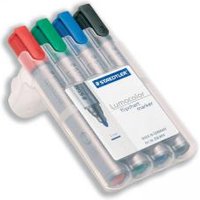 Staedtler Lumocolor Flipchart Markers Dry-safe Bullet Tip 2mm Wallet
