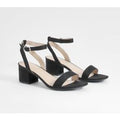 Tacones De Holgura Ancha Minimalistas Bajos Gruesos, Negro