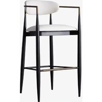 Araco Eclipse Barstool White Cotton/Linen