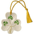 Belleek Classic Shamrock Hanging Ornament
