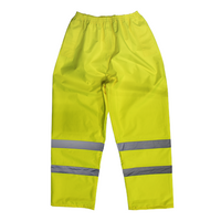 Worksafe Hi-Vis Yellow Waterproof Trousers - Medium