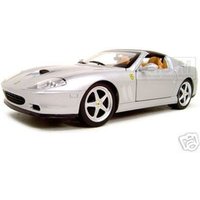 Ferrari Super America Diecast Model Silver 1/18 Diecast Model Car by Hot Wheels