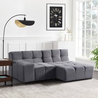 Home Deluxe Sofá modular ORLENA - antracita 204 x 148 cm