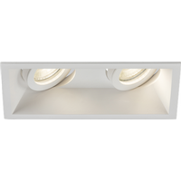 KnightsBridge Dipa Twin Tilt Square Anti-Glare Downlight White