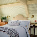 Joules Earlsford Foulard Embroidery Kingsize Duvet Cover SET, Blue