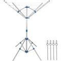 Aluminium Wäschespinne 104x160cm 16m Gesamtleine