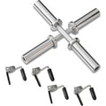 DKN Olympic Chrome Dumbbell Bars with Collars