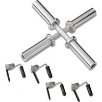 DKN Olympic Chrome Dumbbell Bars with Collars