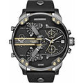 Diesel DZ7348 Mr. Daddy 2.0 Black Dial Black Leather Men's Watch