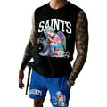 Men's Printed Sleeveless Tank Top and Shorts Set: Casual, Sports, and Leisure Summer Outfits