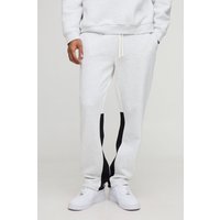 Regular Fit Stacked Gusset Jogger, Gris