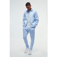 Conjunto Harrington De Scuba Con Unión, Azul