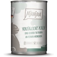 MjAMjAM 24 x 400 g umido gatto - Vitello & Tacchino