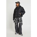Chaqueta Acolchada Con Capucha, Negro