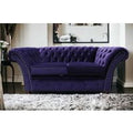 Amethyst Purple Velvet Chesterfield Balmoral Sofa 2 Seater
