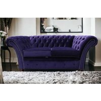 Amethyst Purple Velvet Chesterfield Balmoral Sofa 2 Seater