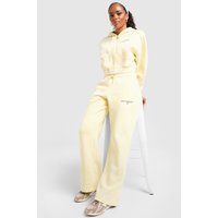New Balance Ribbed Wide Leg Jogginghose - Damen, Gelb