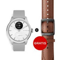 Withings ScanWatch 2 - White 42mm + Gratis Withings Lederarmband in Braun